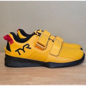 TYR L-2 Lifter Weightlifting Shoes Yellow Black Men's Size 10 Women's 11.5